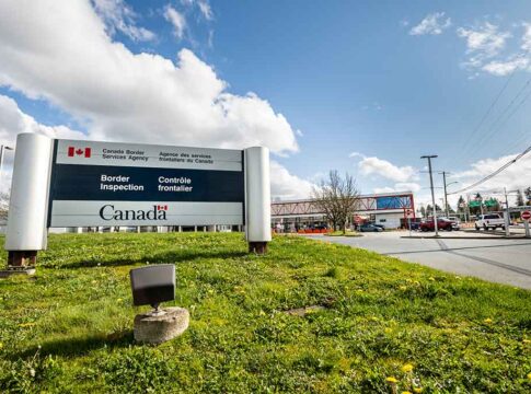 Sign for Canada Border Services Agency.