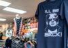 T-shirt with Donald Trump and I'll Be Back! text.